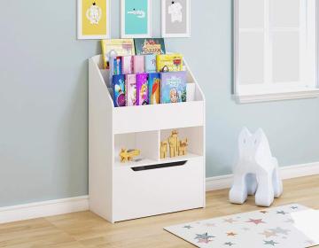 Wooden Bookcase And Standing Bookshelf For Children