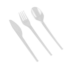 FDA disposable Plastic White /Black PS cutlery Spoon Frok Knife