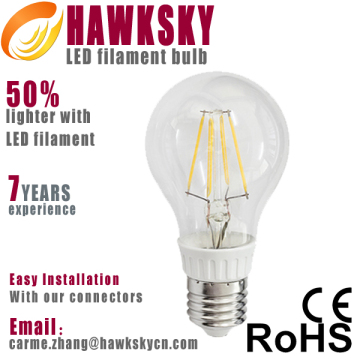 High power warm white 360 degree led filament bulb seller