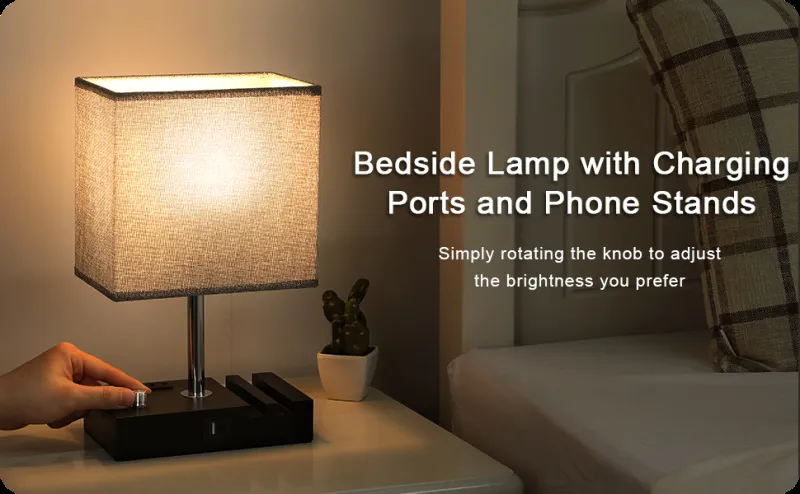 Versatile Dimmable USB C Reading Light with Phone Holder