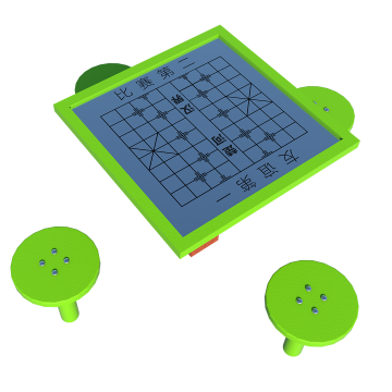 Chess and card table outdoor gym equipment