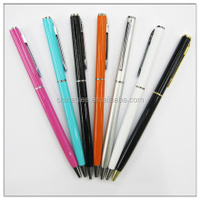 Hilton Marriott Hotel Promotional Gold Metal Slim Twist Ballpoint Pen