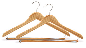 Manufacturing Wholesale ECO Friendly Natural Material Stylish Bamboo Coat Textile Clothes Hangers