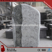 Nice design Olive Green honed granite headstone