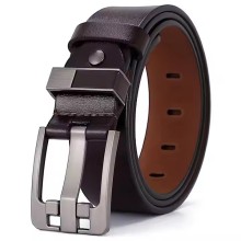 2025 Fashion High Quality Cowhide Genuine Leather Casual Jeans Men Belt