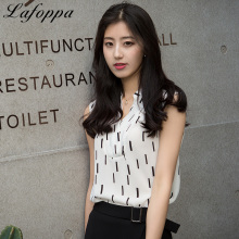 Ladies chiffon sleeveness shirt,womens V neck woven shirt,Ladies V neck sleeveness shirt,Ladies fashion shirt