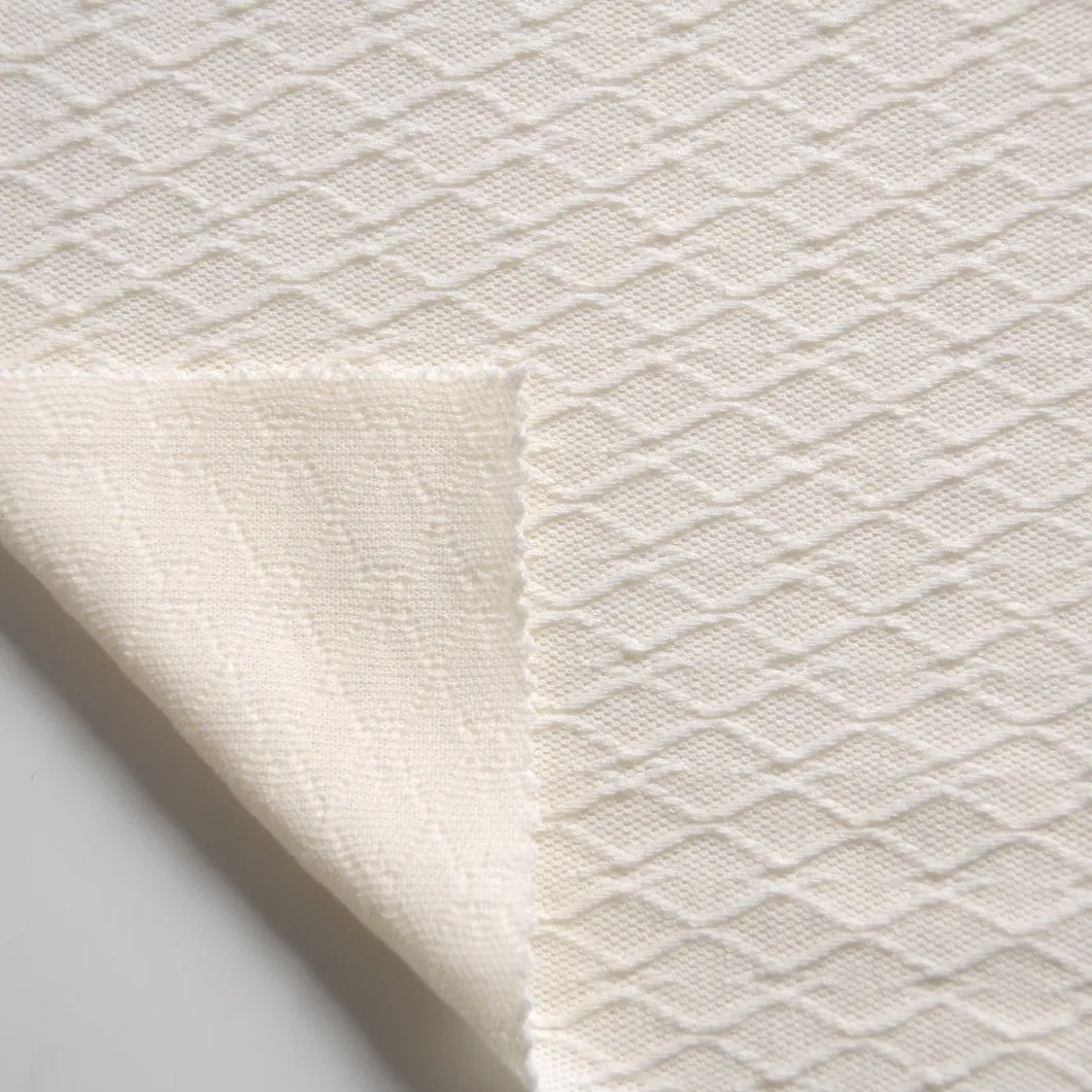 ช้อปปิ้งออนไลน์ขายร้อนผ้าโพลีเอสเตอร์และผ้าสแปนเด็กซ์ Jacquard สำหรับเสื้อผ้า