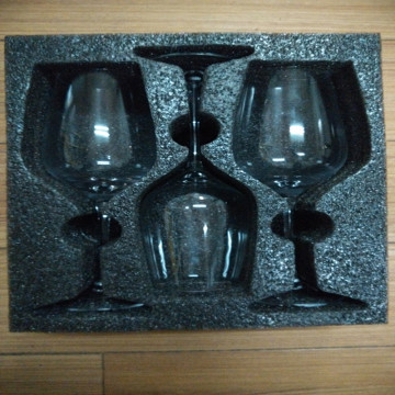 Thick Wine Glass Packing Foam Black EPE Foam