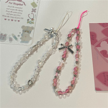 Y2K Hot Girl Telephone Beaded Phone Charm Accessories for Women's Jewelry String and Mobile Chains