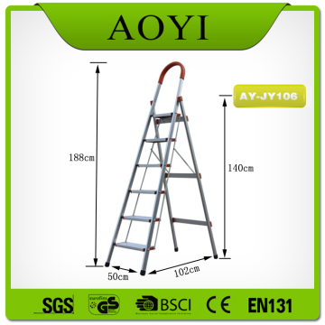 D type 6 steps household ladder