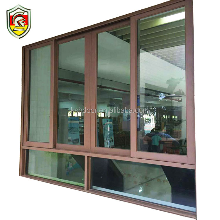 Ethiopia modern house design good wholesale price of aluminium frame sliding glass window