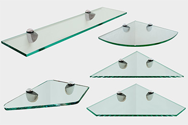 glass shelf brackets