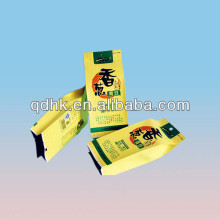 Green soya beans aluminum foil side gusset packaging kraft paper bag
