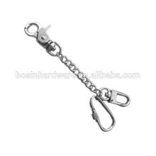 Fashion High Quality Metal Wallet Chain Snap Key Ring