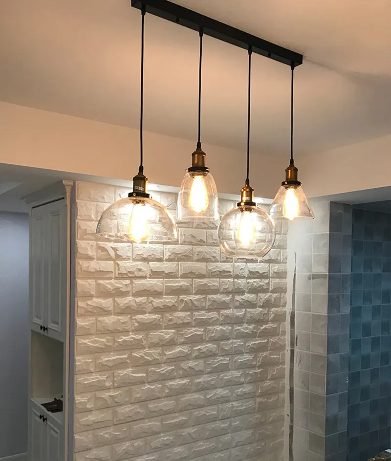 Stylish E27 Glass Bubble LED Pendant Light for Modern Homes