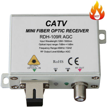 Mini FTTH CATV Fiber Optic AGC Receiver