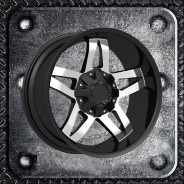 Large Alloy Wheels with large center caps