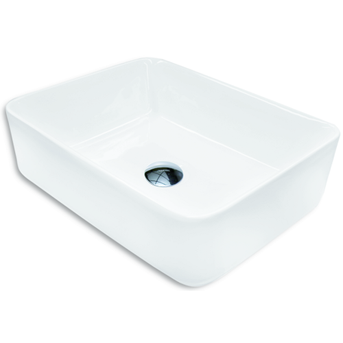 Lavabo de cerámica de baño de color blanco