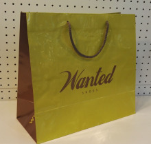 Colored Nylon Rope Handle Art Paper Bag