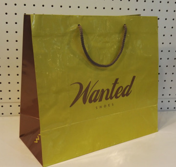 Colored Nylon Rope Handle Art Paper Bag