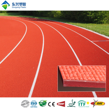 Rubber PVC running track material