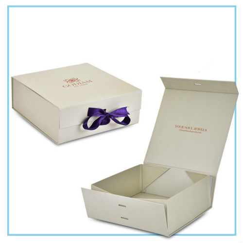 Custom Flat Folding Cardboard Gift Packaging Magnetic Box