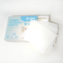 Customized washing detergent laundry sheets