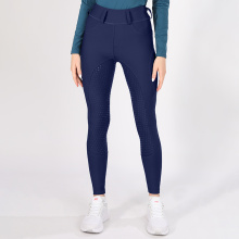 Navy Fashion Full Sie Seat Silicone Ladis Equestrian Breeches