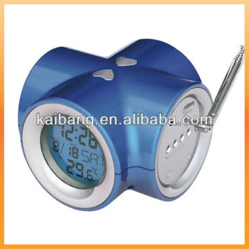 digital clock radio with night light