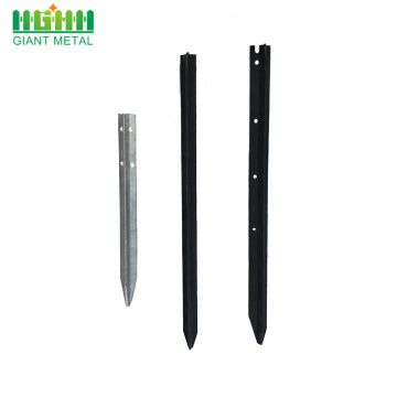 Black Color Metal Farm Y Star Picket Post