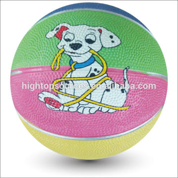 custom promotional rubber basketball ball for kids small rubber balls