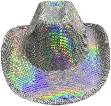 Disco Ball Sparkly Space Cowboy Hat