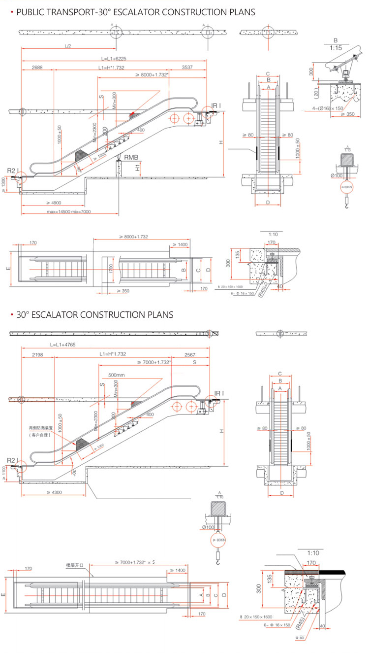 China Fuji Producer Oem Service used high quality cheap price Indoor residential escalator made in China