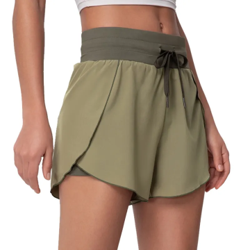 Vintage Nylon Shorts Yoga Polyester Running Shorts Women