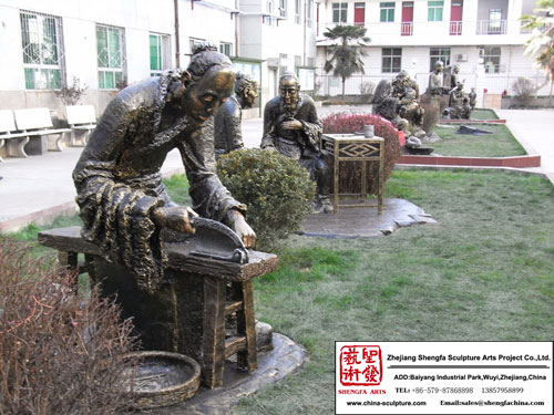 Escultura de bronce agradable Parque