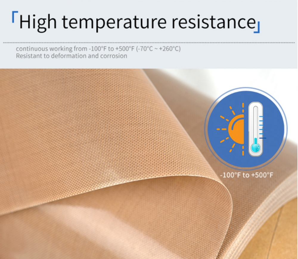 Folha de tecido de fibra de vidro revestido com PTFE