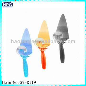 Plastic Handle Pizza Cutter and Cake Server