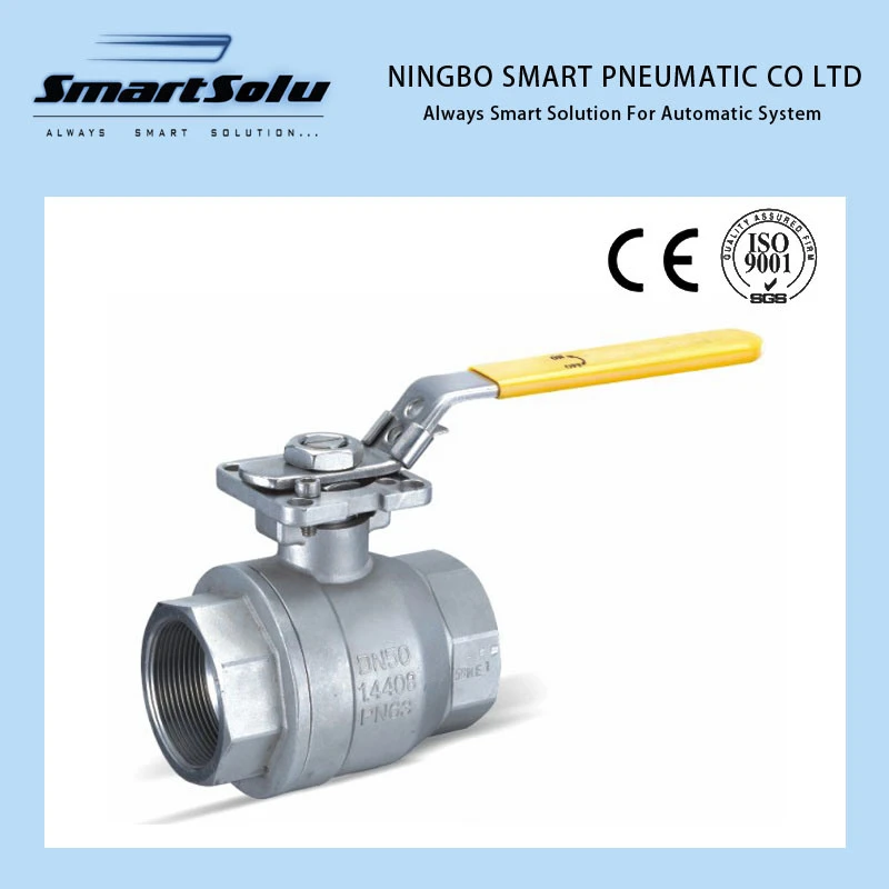 2PCS Pn16 304 Material Screwed End Ball Valve