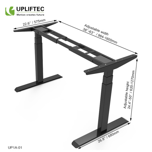 Mesa motorizada de altura ajustable para sentarse y ponerse de pie