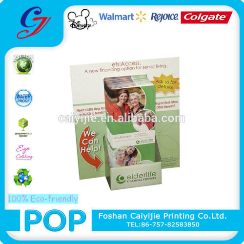 China supplier instruction book cardboard display box book dump bins cardboard book display