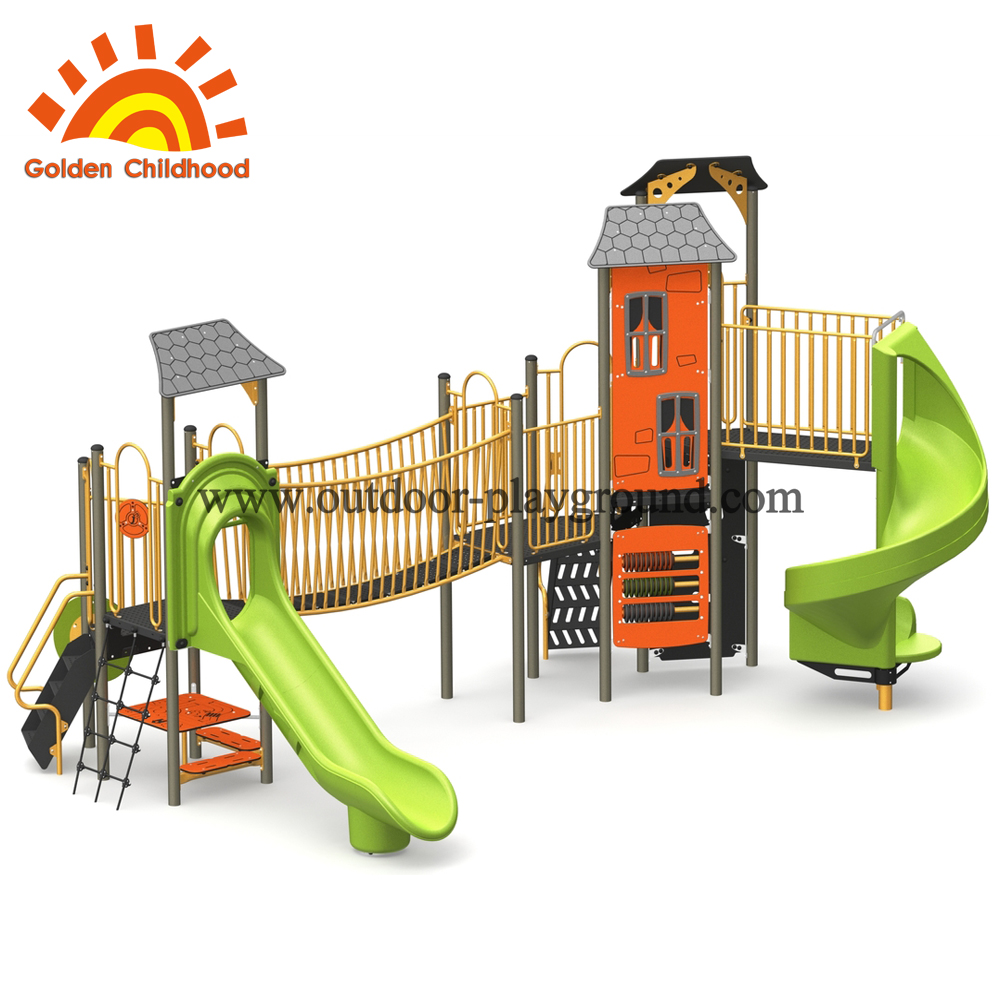 Maple Leaves Style Outdoor Playground Equipment