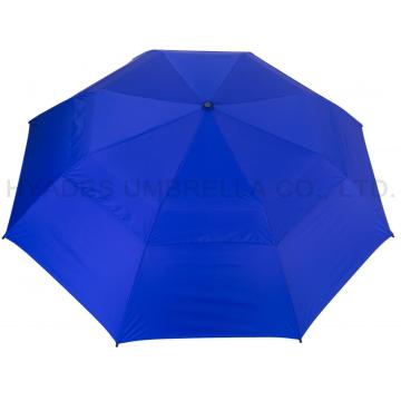 Grand parapluie de golf pliant à double couche ventilé