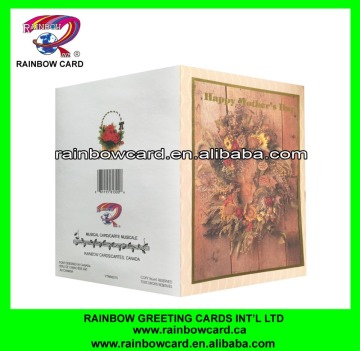 Traditional wreath of DIY mother's day card image