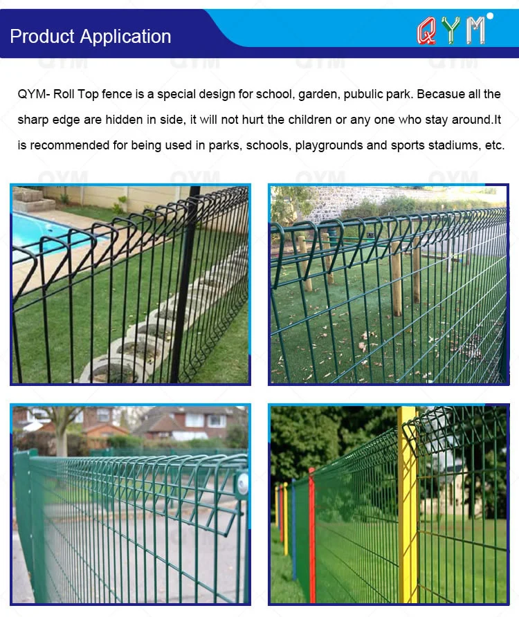 Galvanised Rolled Top Fence Brc Fence Wire Mesh Brc Mesh Fence