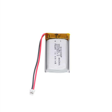 Rechargeable Li Ion Lithium Polymer Battery 3.7V 390mah