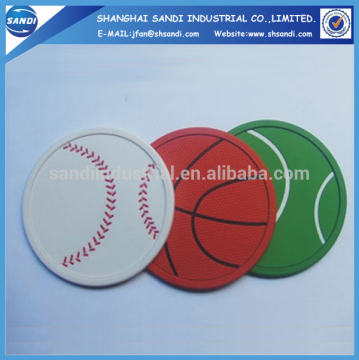 Eco-friendly Flexible Rubber Flexible Pvc Mug Coaster