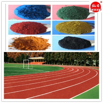 Pigment for rubber tiles