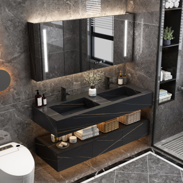 Bathroom Vanity Set with Mirror and Wall Cabinet