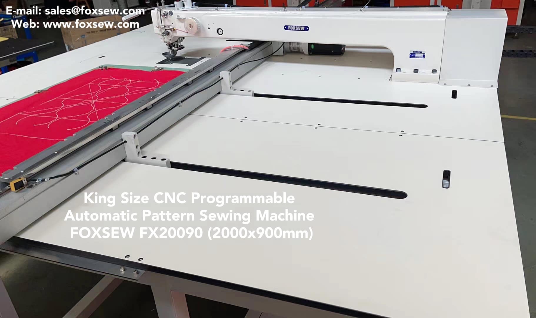 Extra Large Size CNC Programmable Electronic Automatic Pattern Sewing Machines FOXSEW FX20090 -1