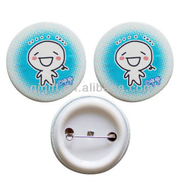 2015 new promotional custom shape name tin badges